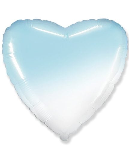 Сердце Голубой Градиент 46см