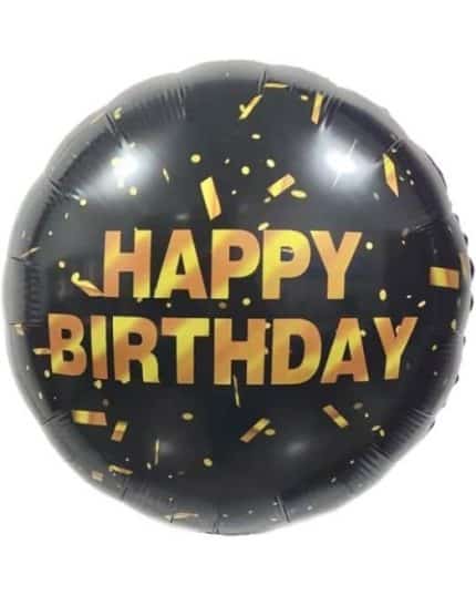 Круг С Днем Рождения (золотая хлопушка)